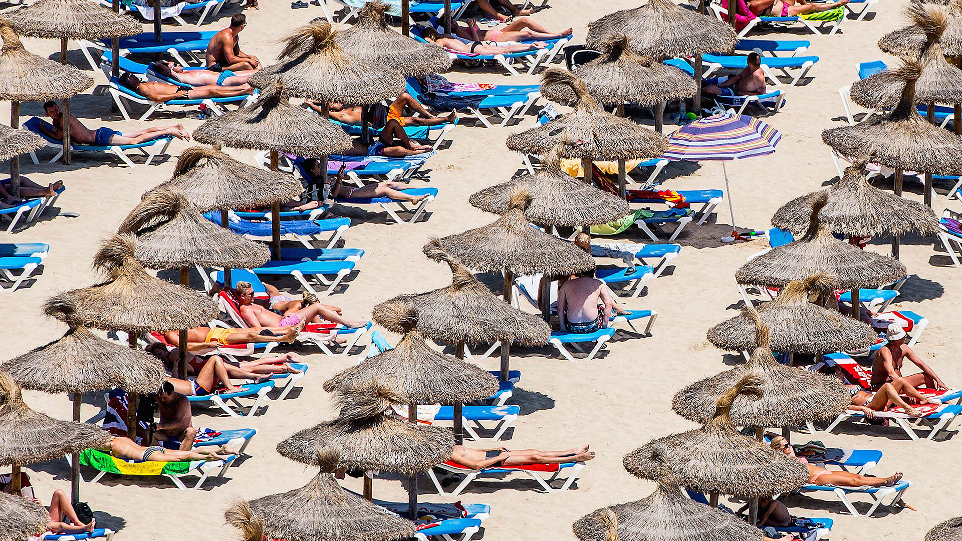 Spain Beach People Nature Sea Summer