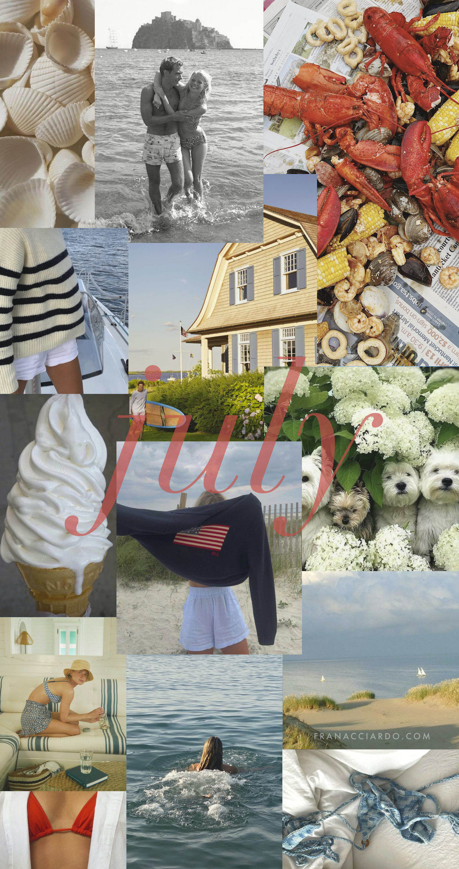 July Moodboard (Desktop & iPhone Wallpaper)
