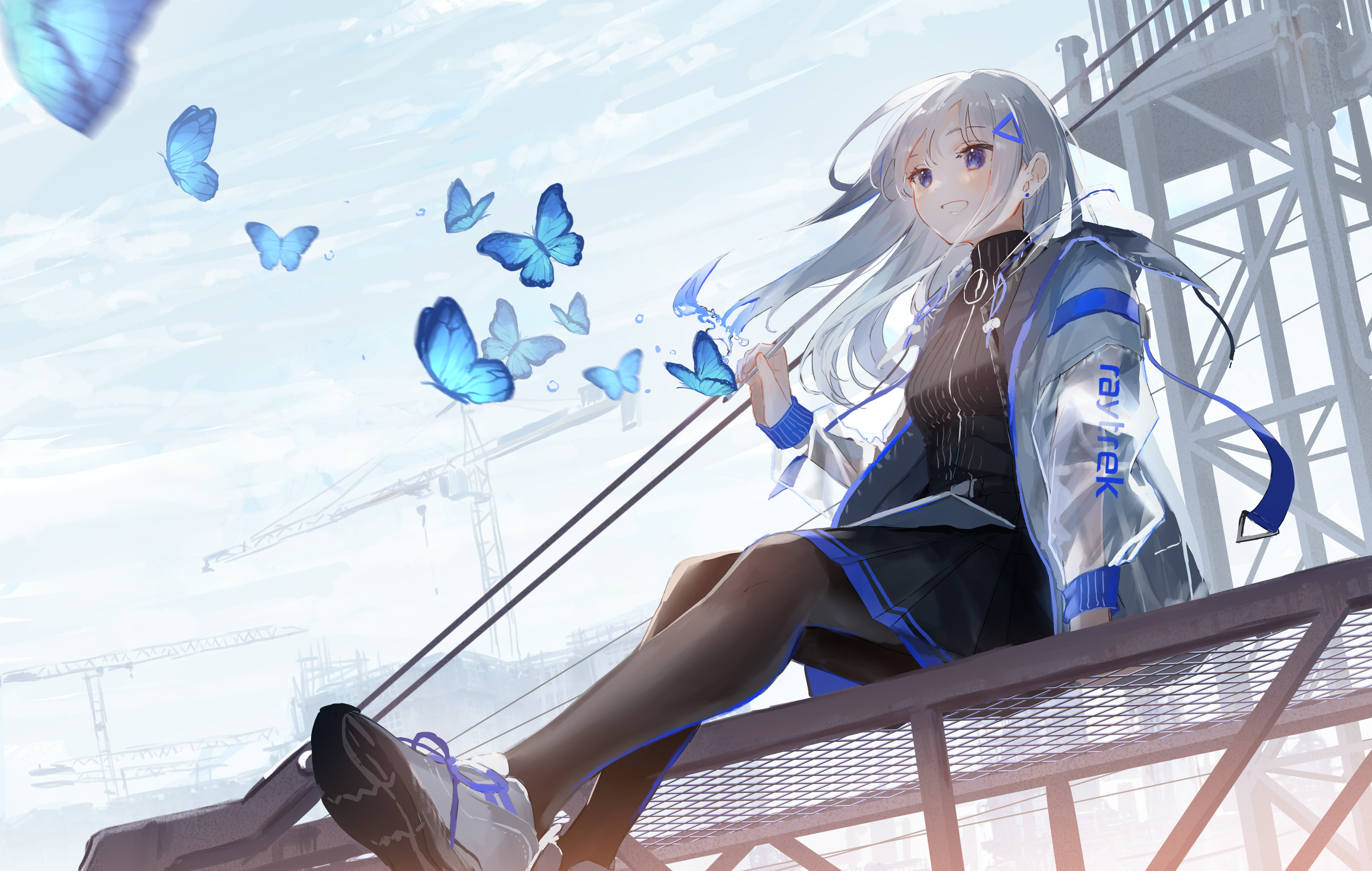 HD desktop wallpaper: Anime, Butterfly