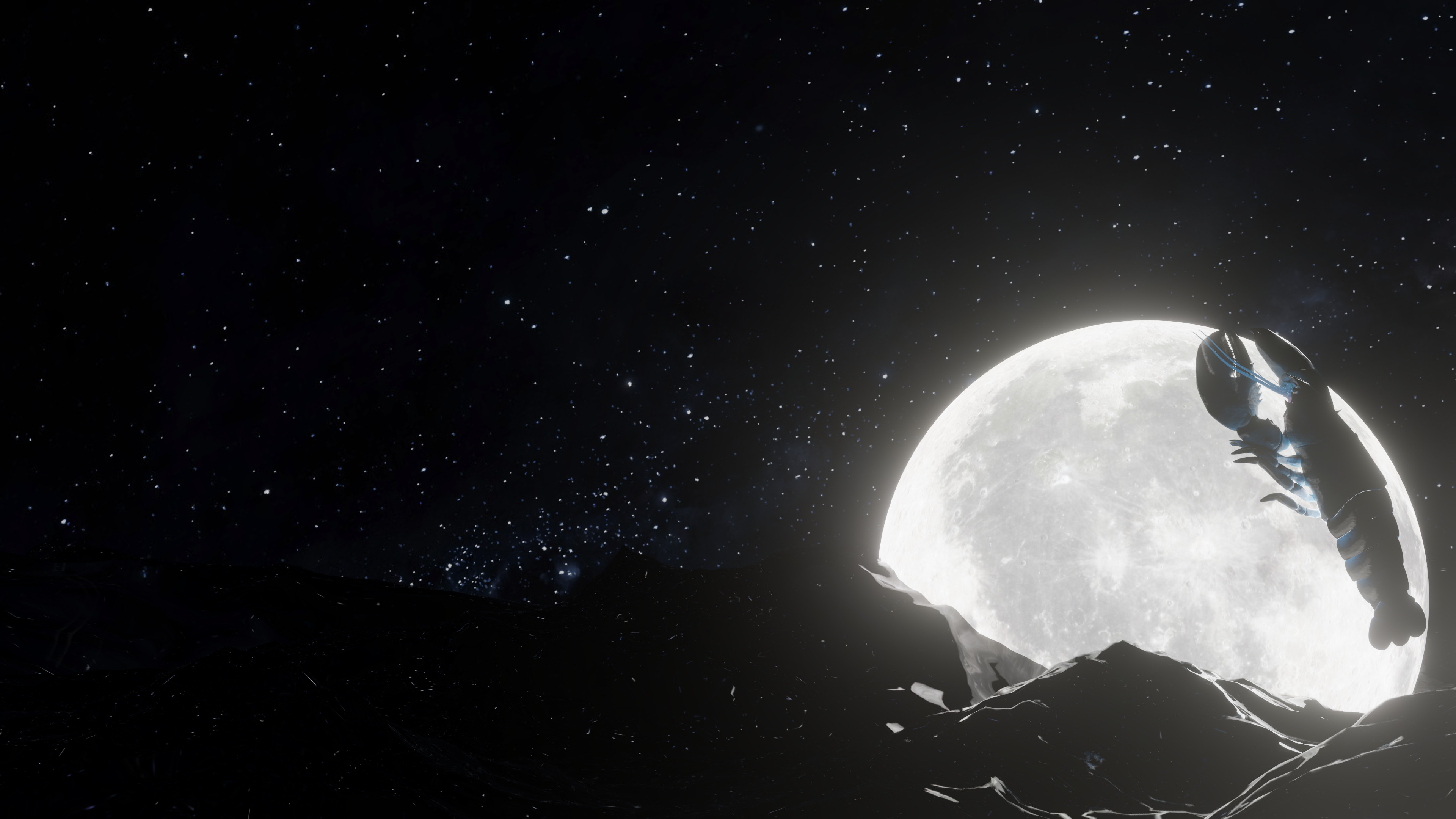 Lunar Lobster 23.04 Wallpaper