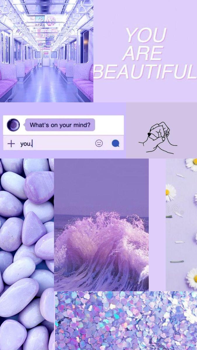 Purple Aesthetic iPhone Wallpaper