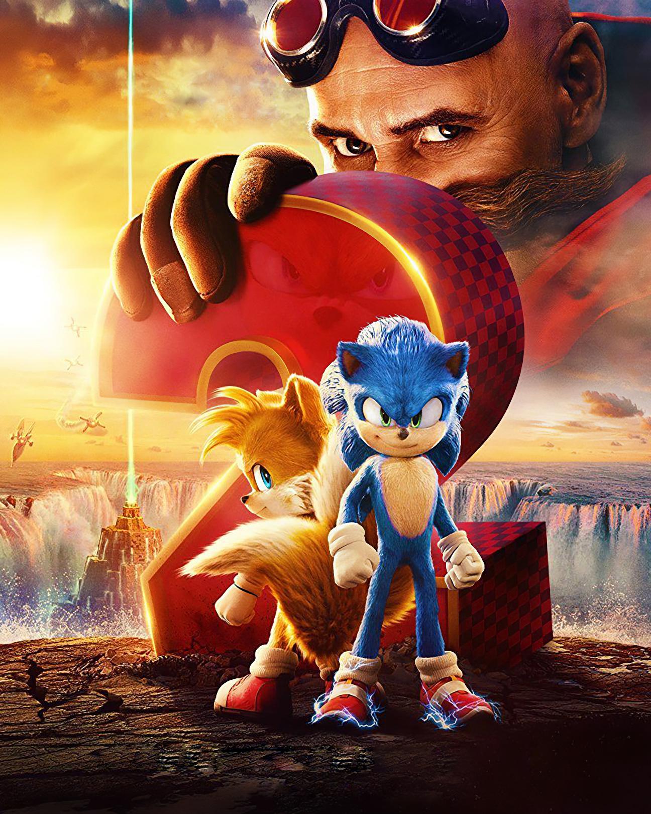 Sonic 2 poster without all the text, r