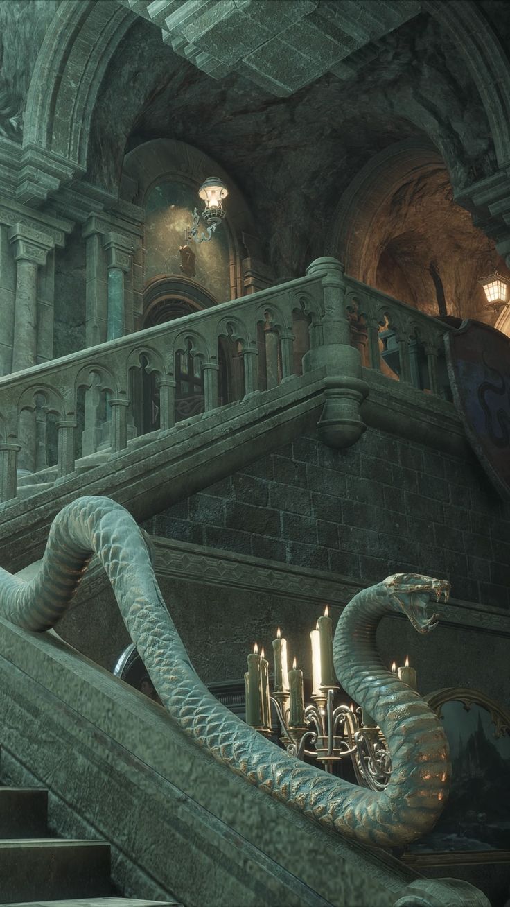 Hogwarts Legacy Slytherin common room