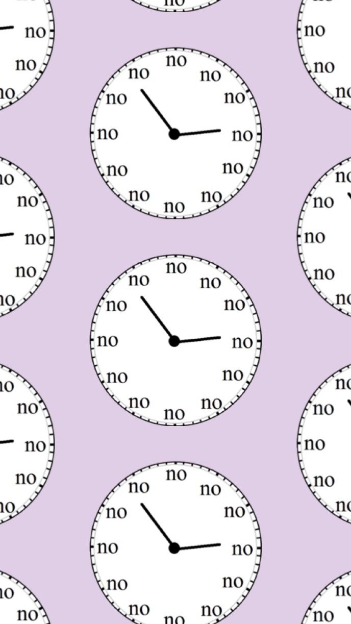 Cute clock pastel colors wallpaper