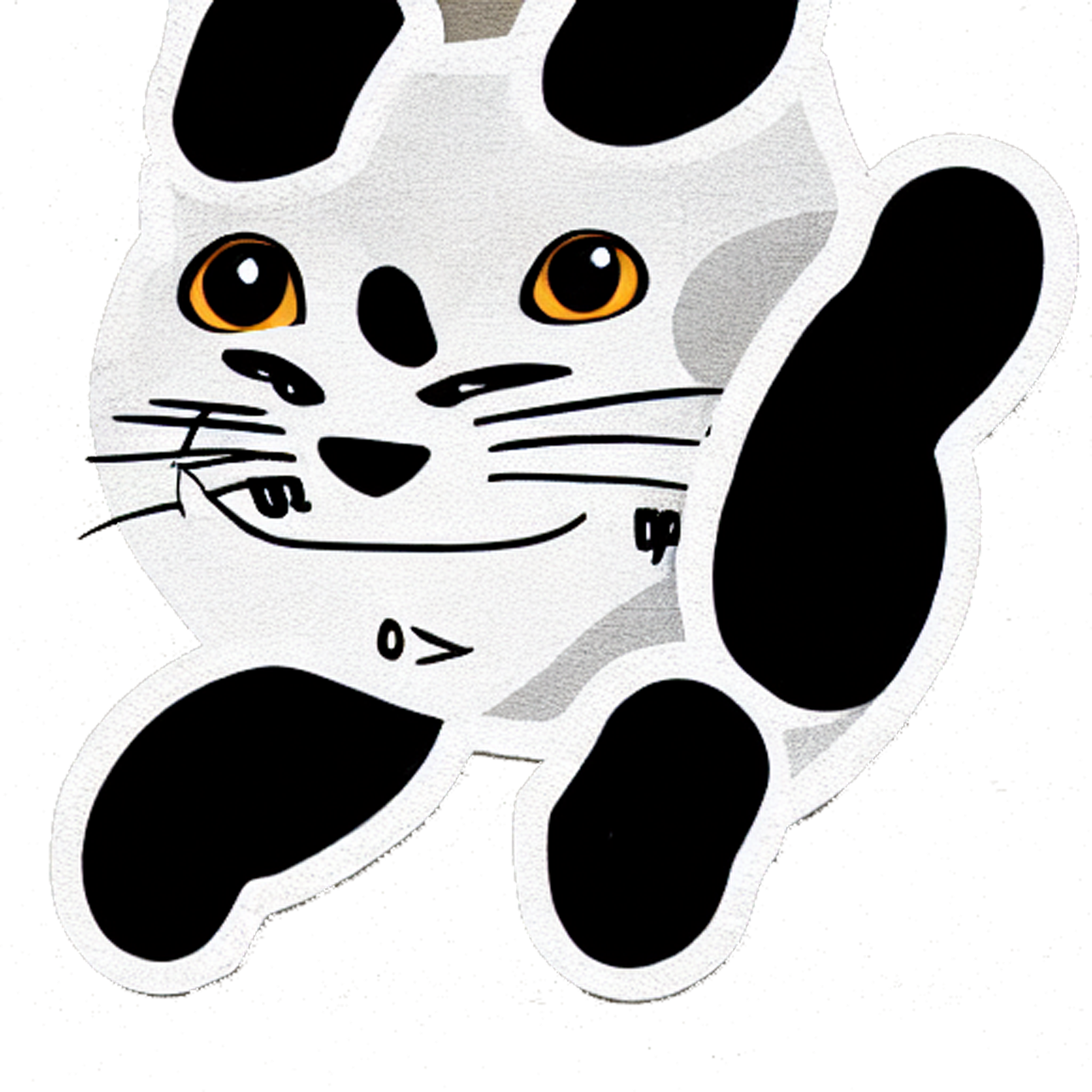 Funny Cat, Vector Art, Cartoon Cat