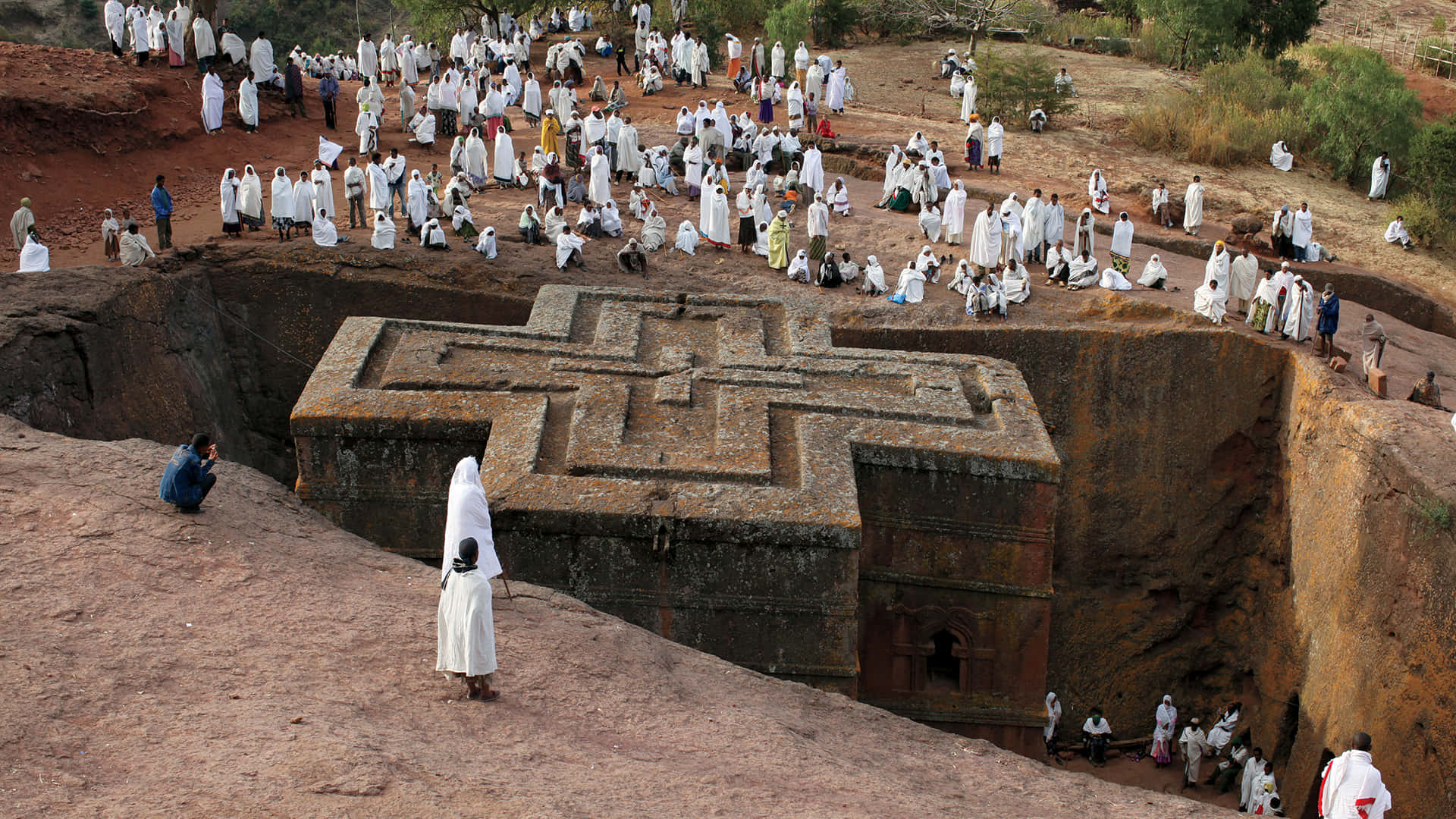 Ethiopian Orthodox Christians Praying