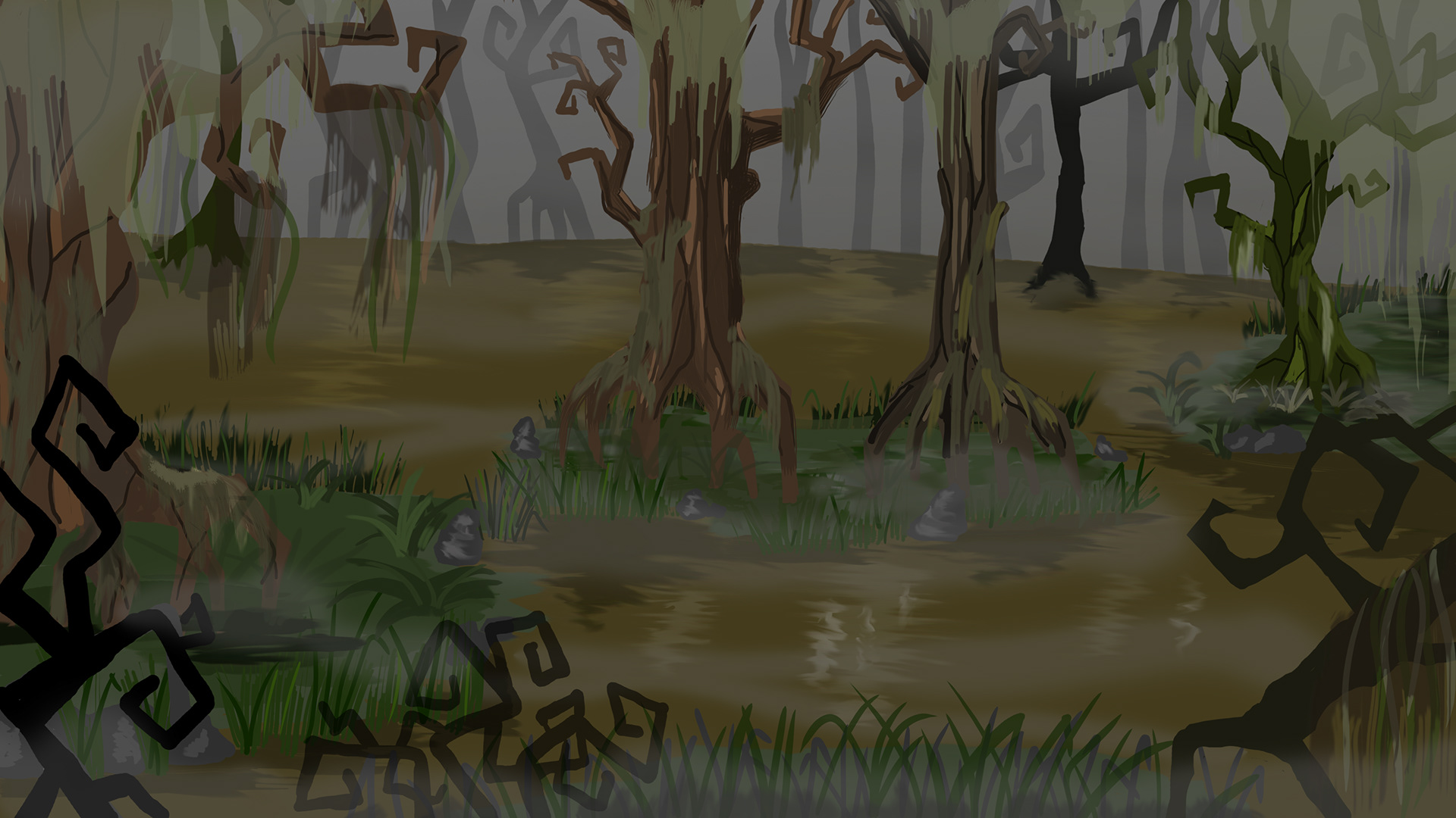 Shrek's swamp. Image - Behance