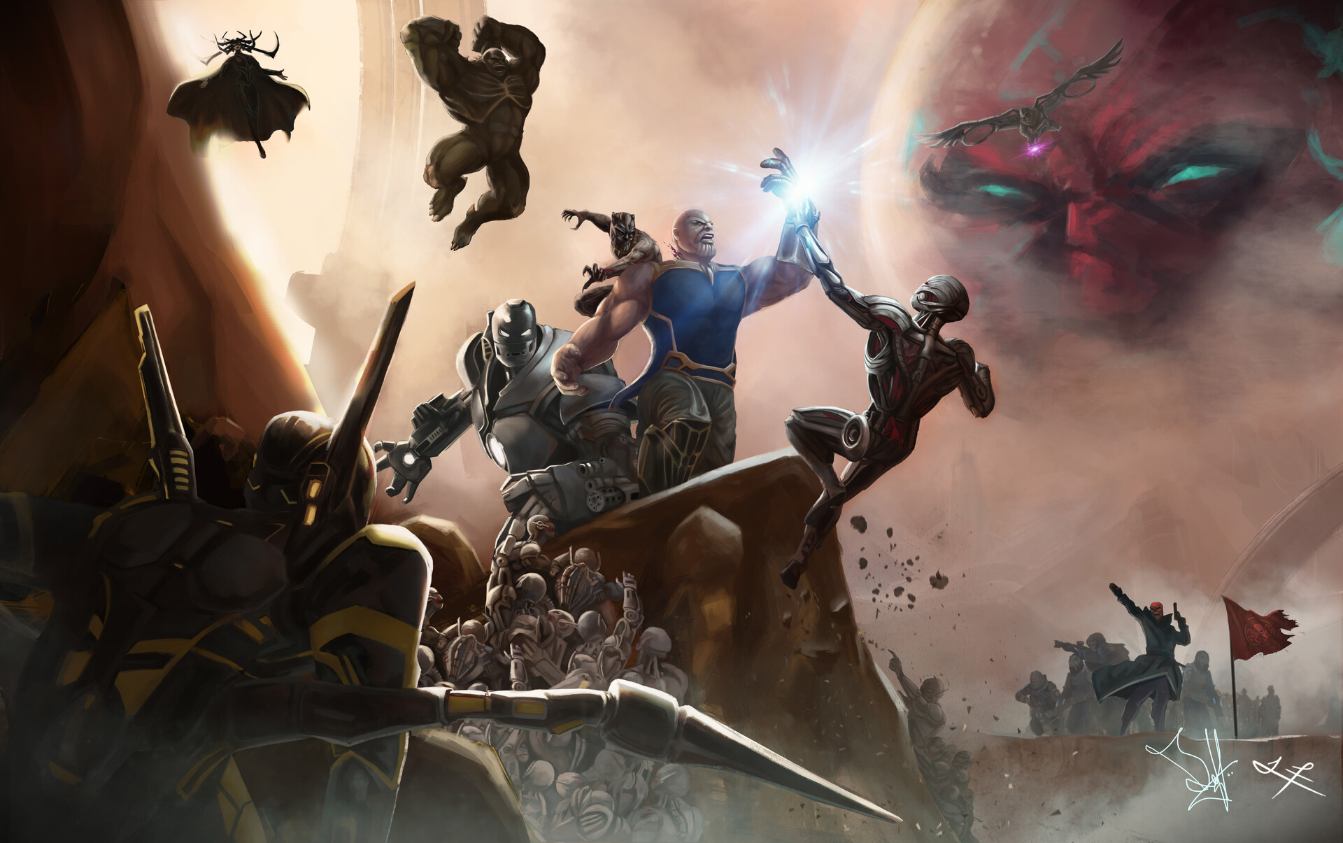 Thanos Comic Marvel Comics HD Wallpaper