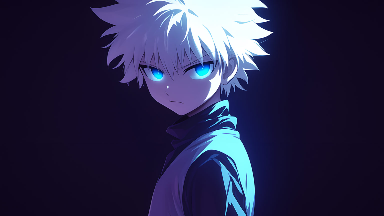 Hunter x Hunter Killua Dark Desktop