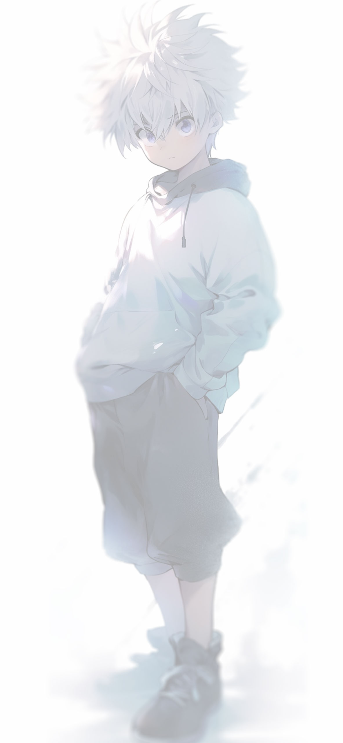 Hunter Killua Zoldyck White Wallpaper