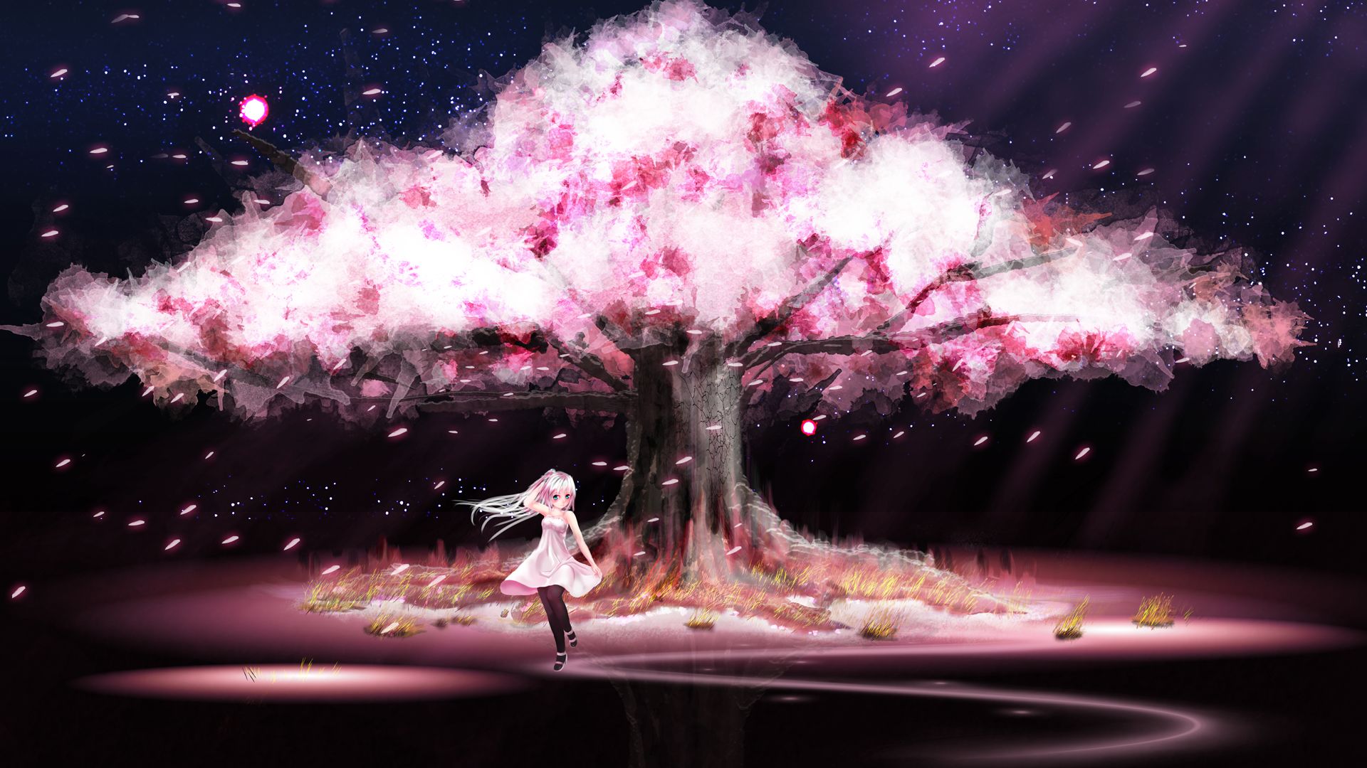 desktop wallpaper: Anime, Tree, Spring