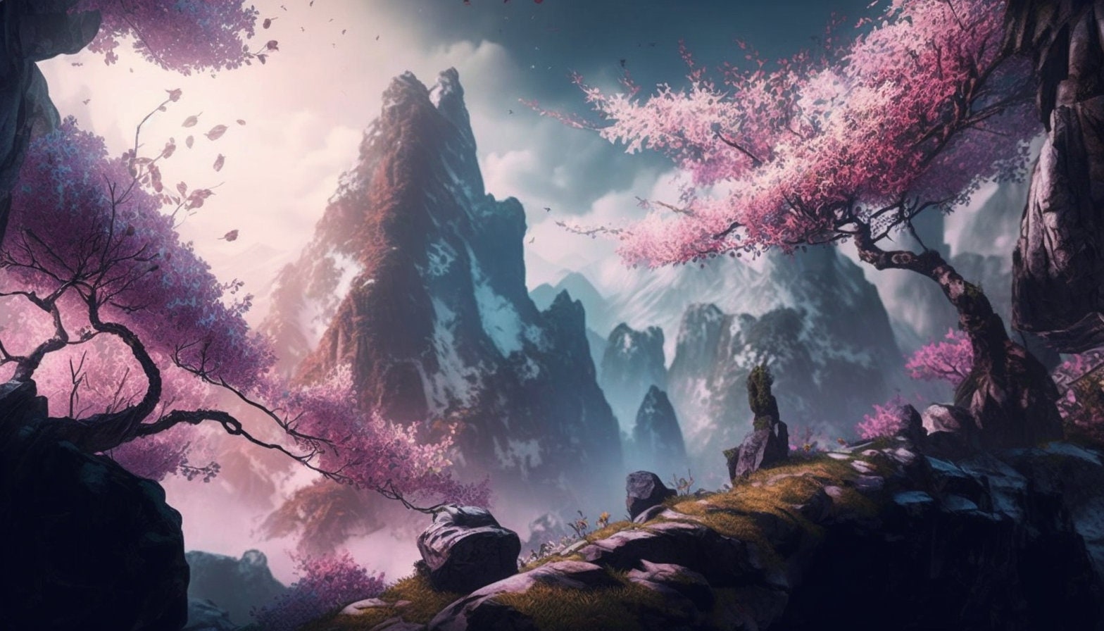 Sakura Anime Tree Wallpapers - Wallpaper Cave