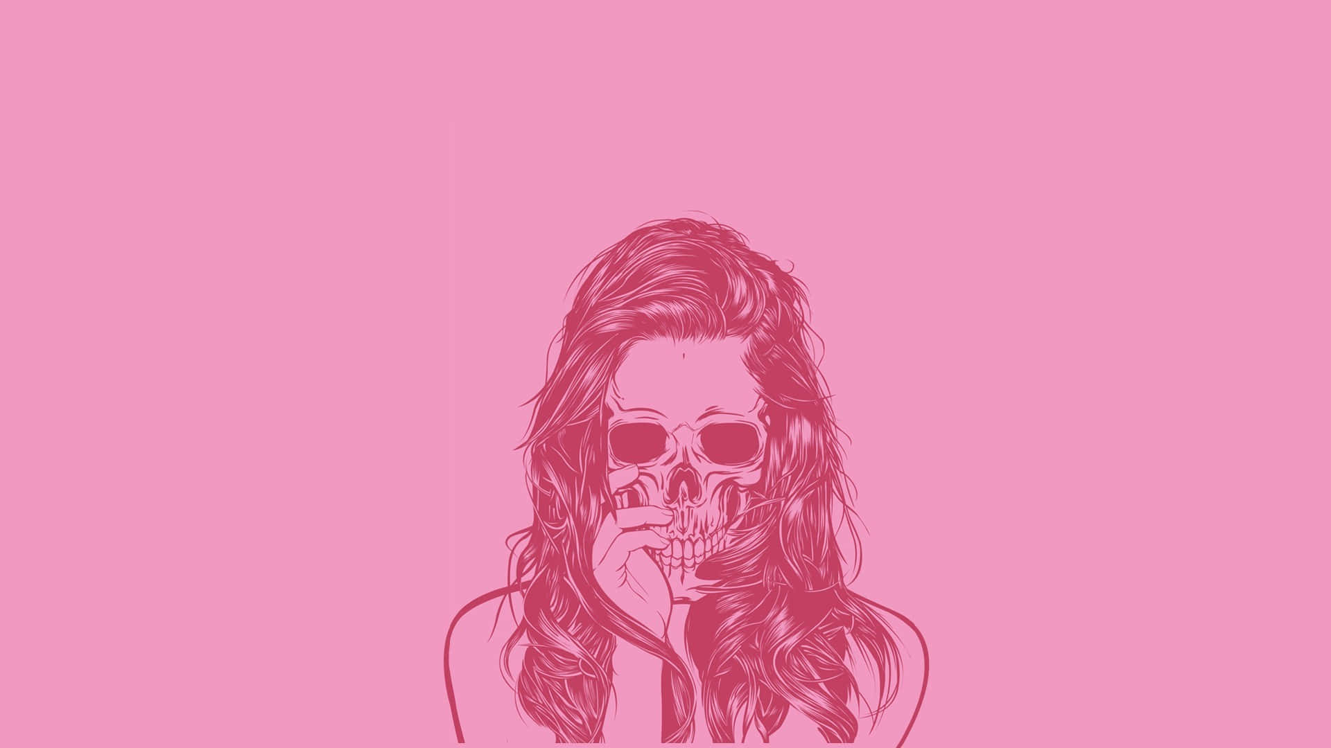 Girly Skull Wallpaper