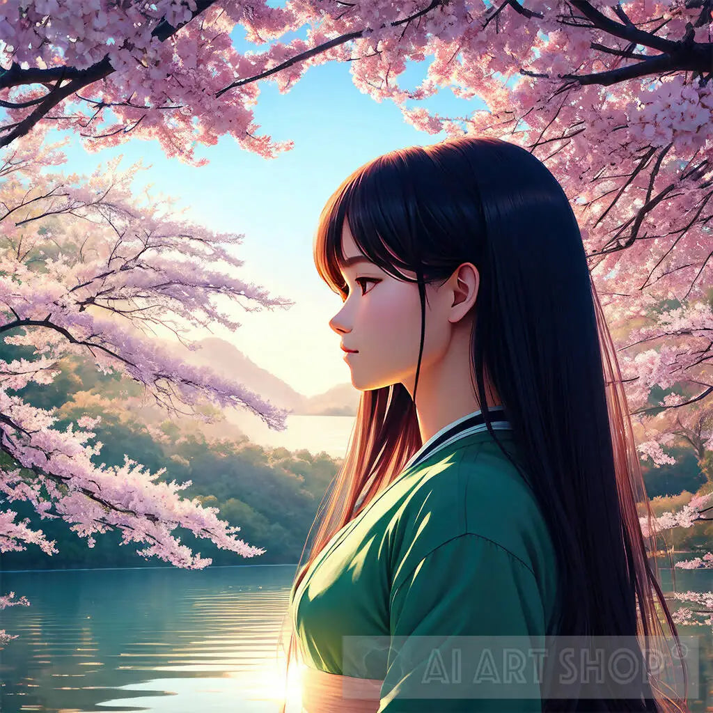 Beautiful Serenade Anime Girl Amidst