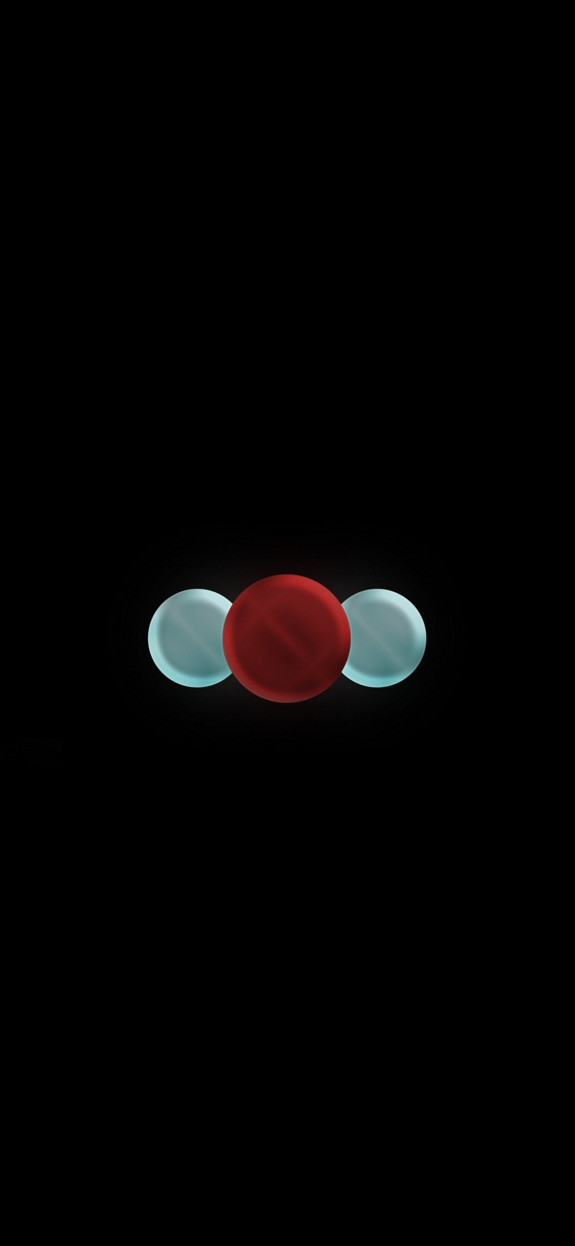 Download wallpaper 1125x2436 3 dots