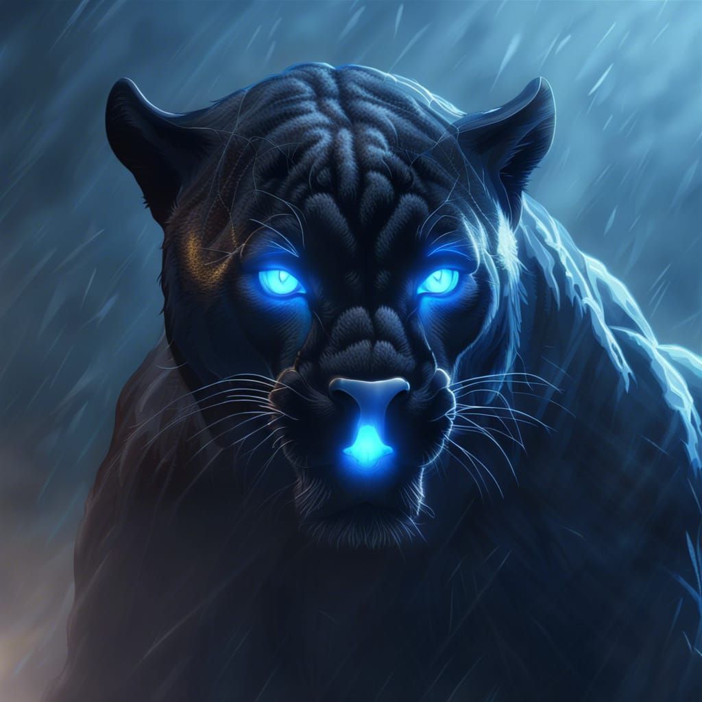 Blue Eyed Black Panther Wallpapers - Wallpaper Cave