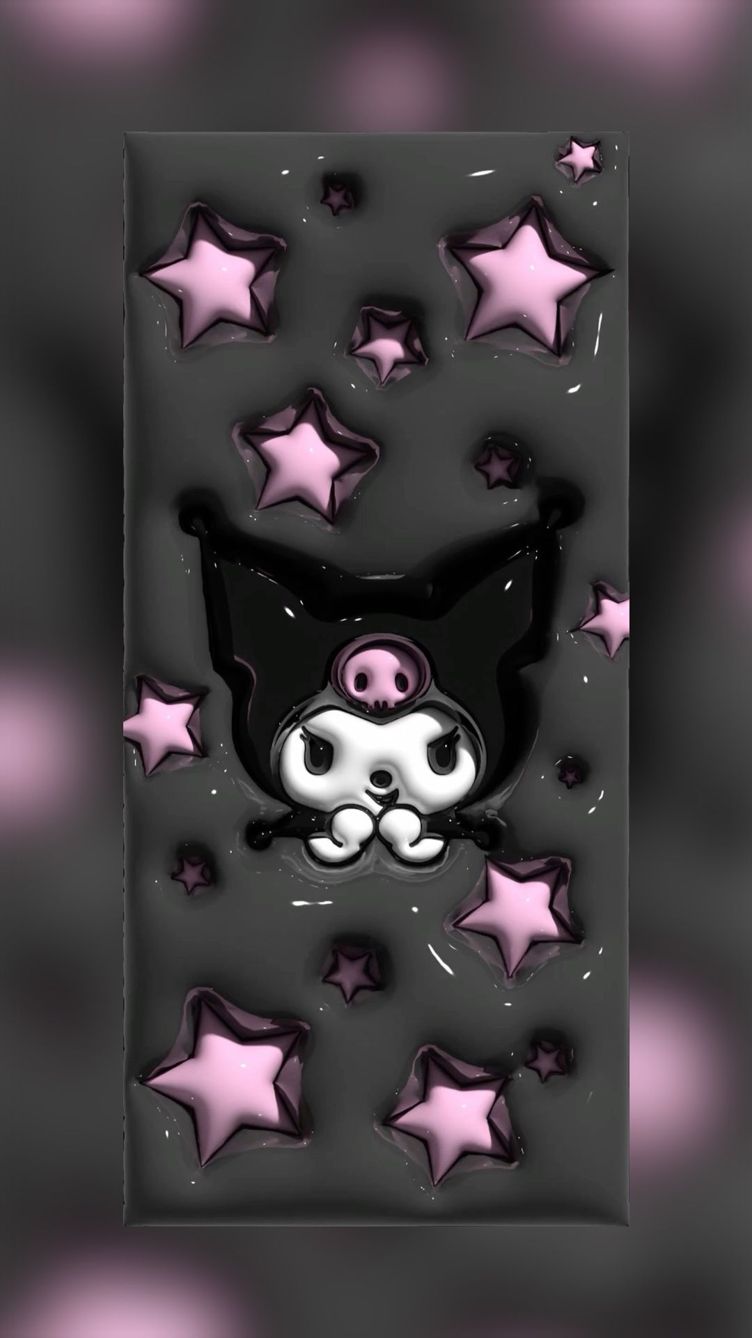 3D kuromi wallpaper. iPhone wallpaper