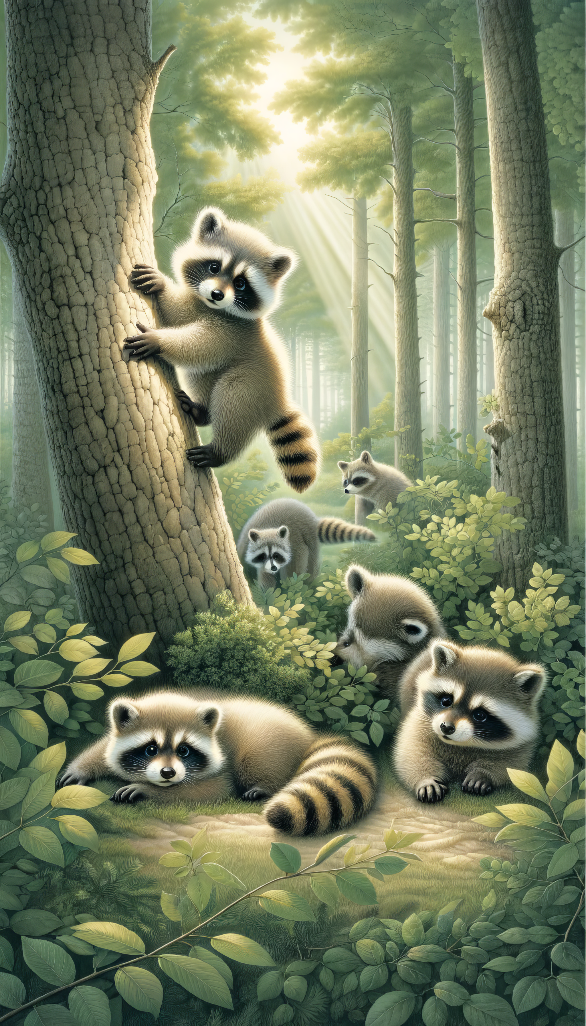 Raccoon Phone Wallpaper