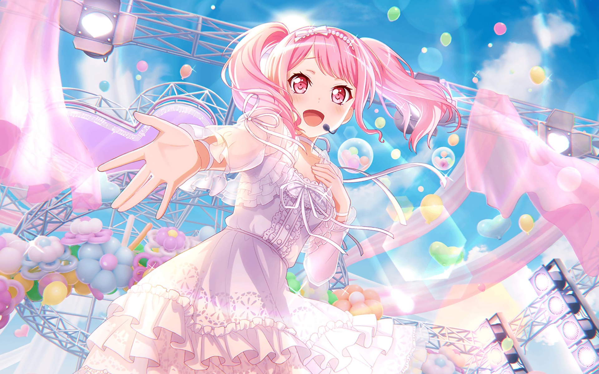 Wallpaper girl, singer, cutie, pink