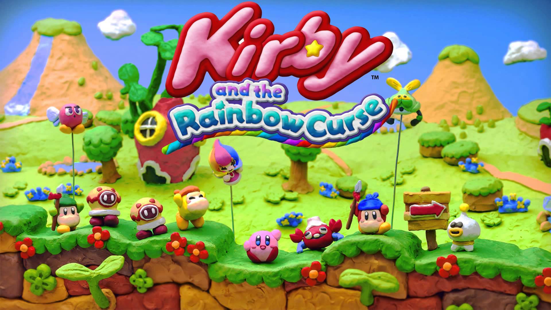Kirby Rainbow Curse HD Wallpaper