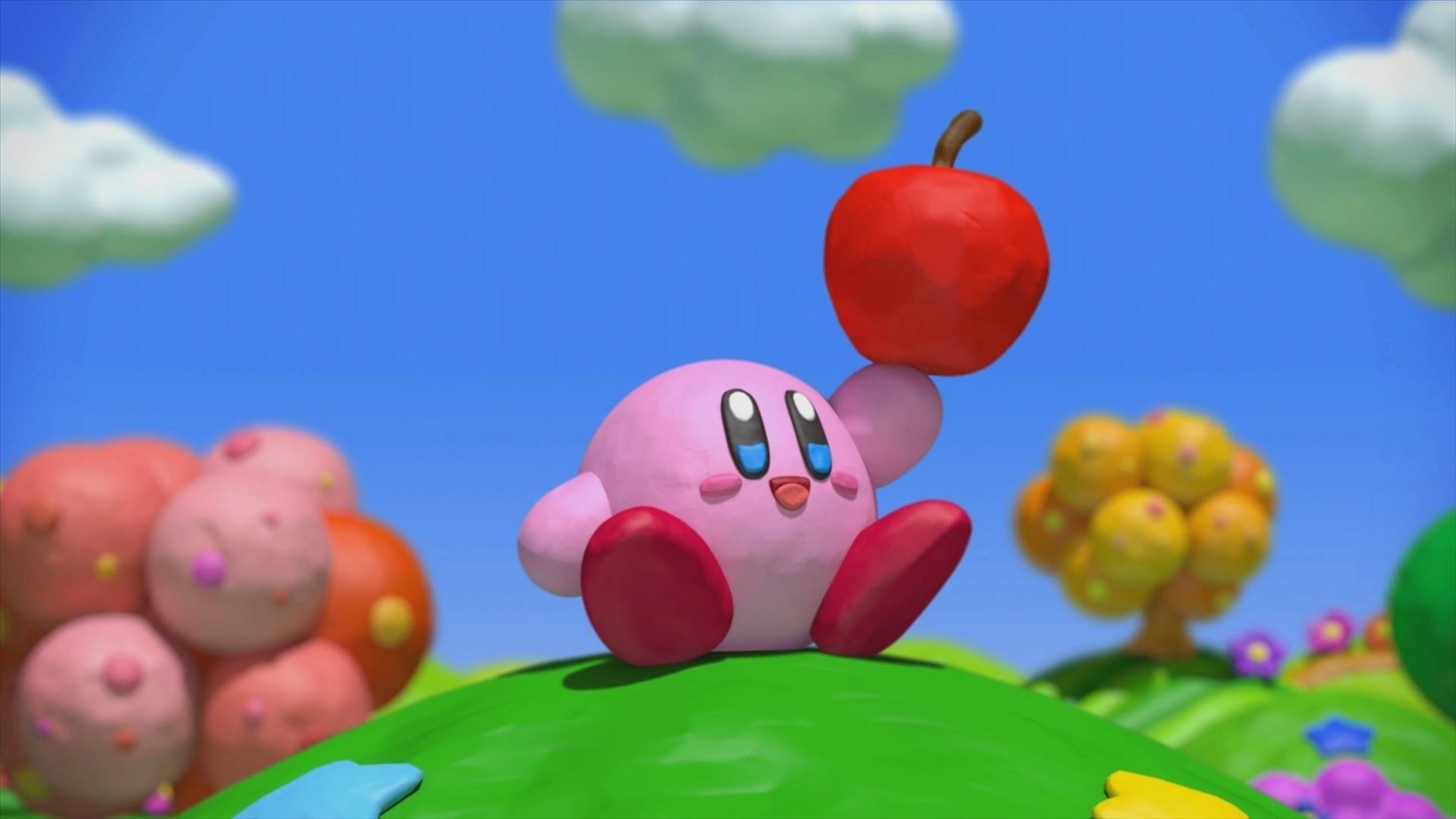 Charming Kirby Desktop Background