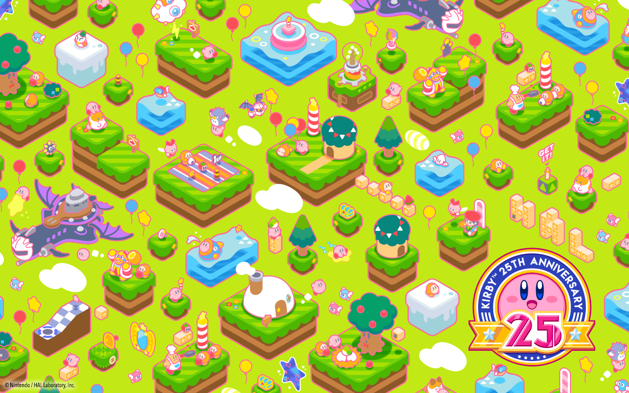 Wallpaper For Kirby's 25th Anniversary