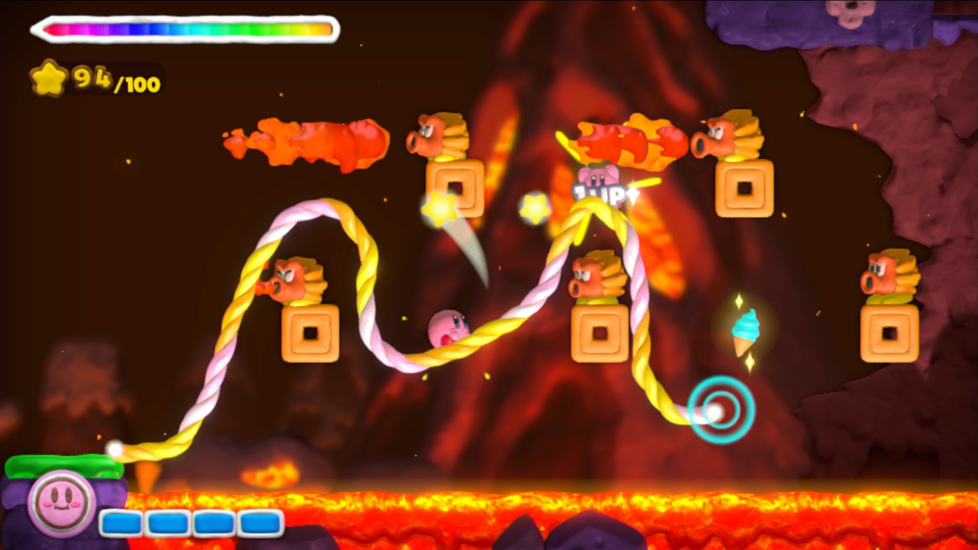 Kirby Rainbow Curse HD Wallpaper