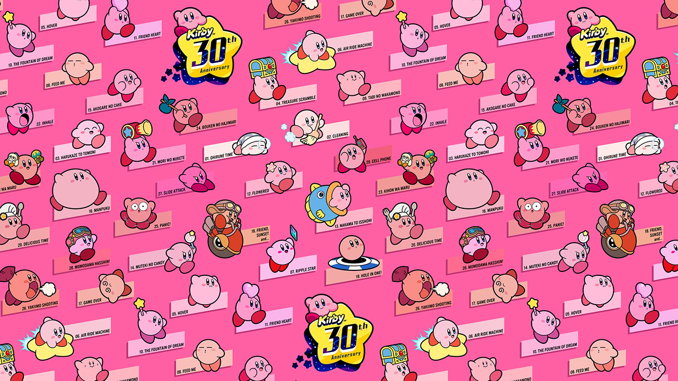 Kirby 30th Anniversary Wallpapers - Wallpaper Cave