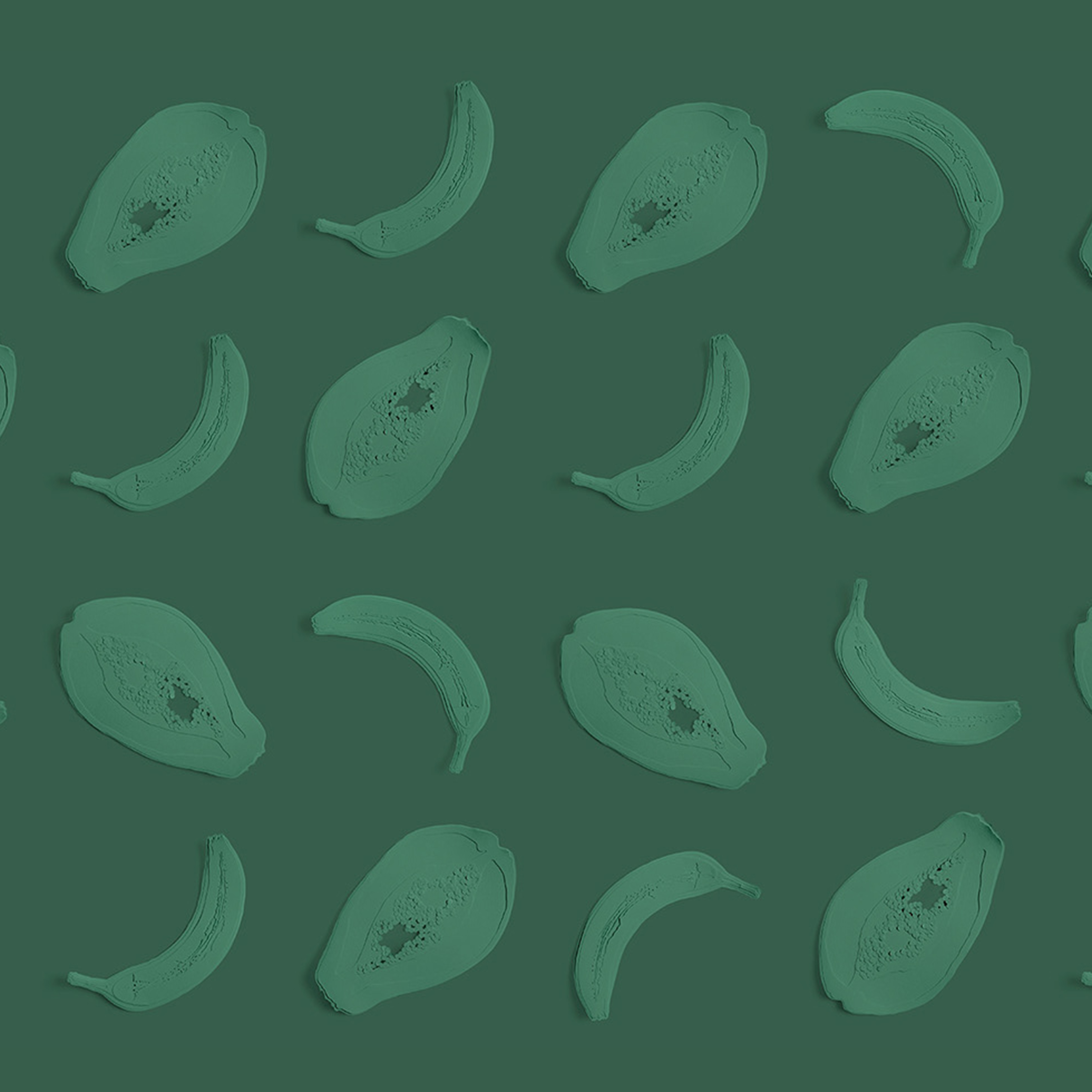 Pattern Background Banana Simple