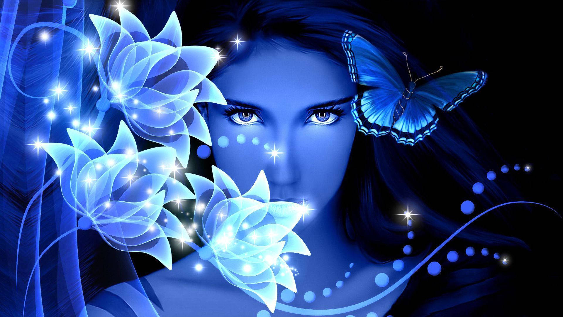 Download Blue Butterfly Aesthetic With