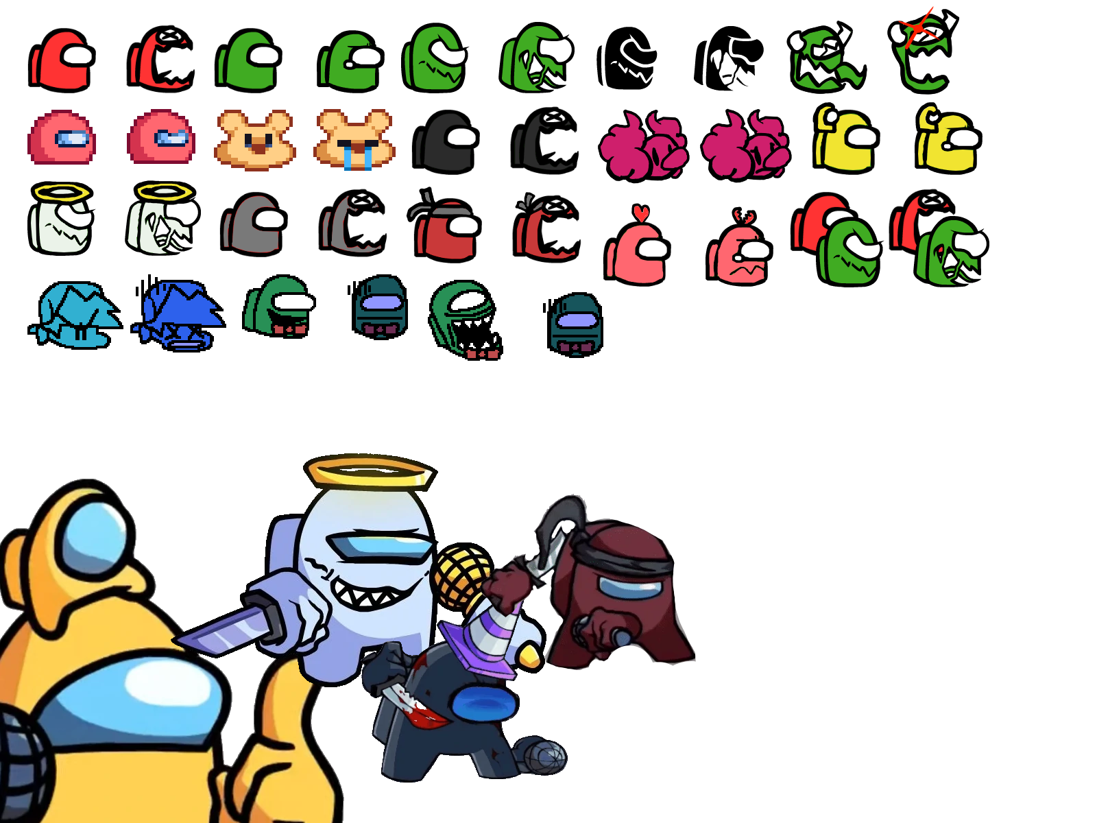 Vs imposter icons + fanmade V4 icons