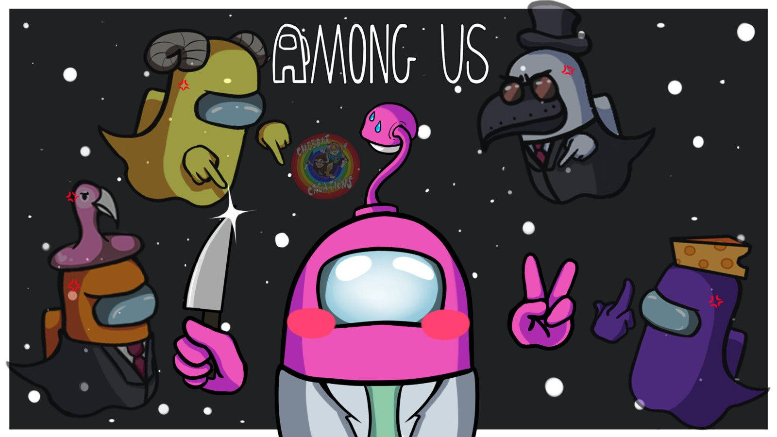 Free Among Us Space HD Wallpaper