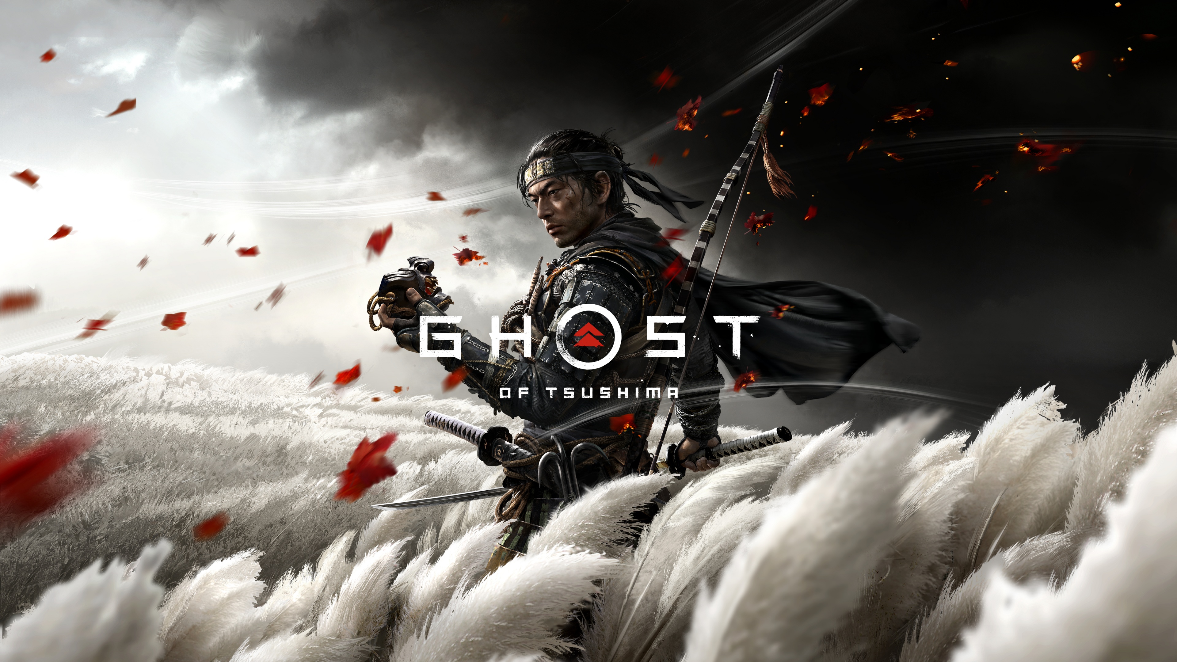 Ghost of Tsushima Wallpaper 4K, Jin Sakai, Ghost, PlayStation 4