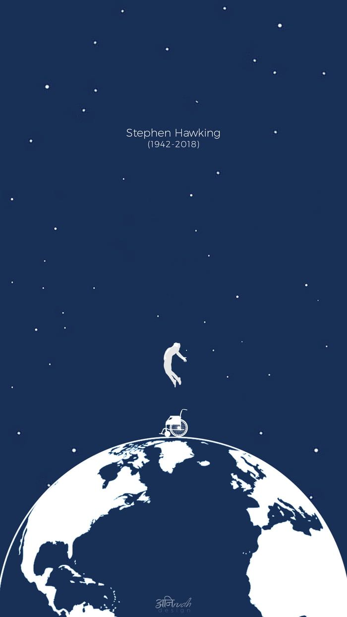 Artwork I made for Stephen Hawking, who