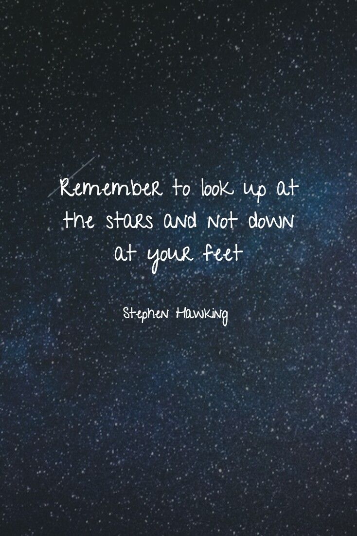 Stephen Hawking #quotes #qotd #stars