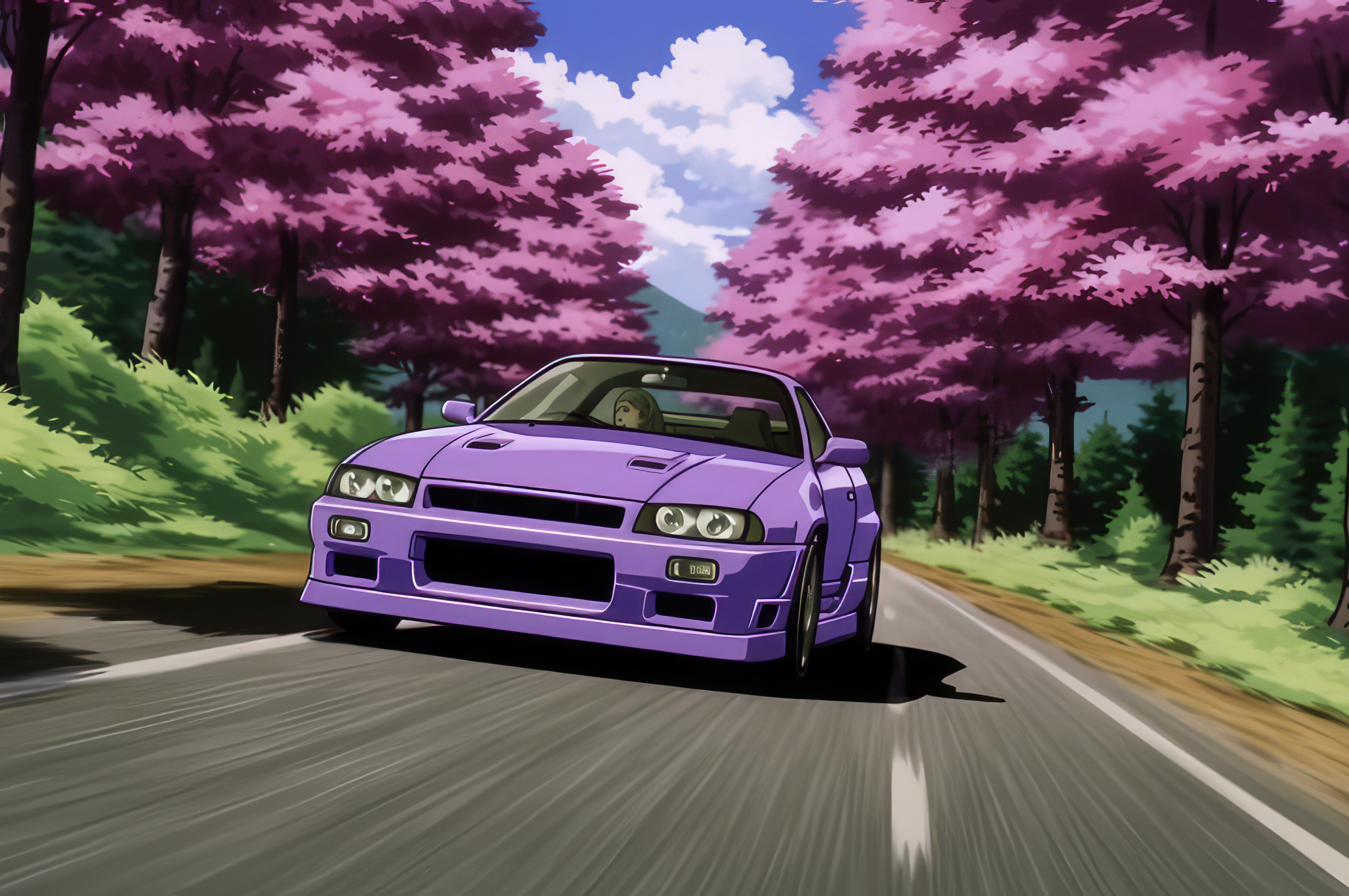 Nissan R34 Anime Art