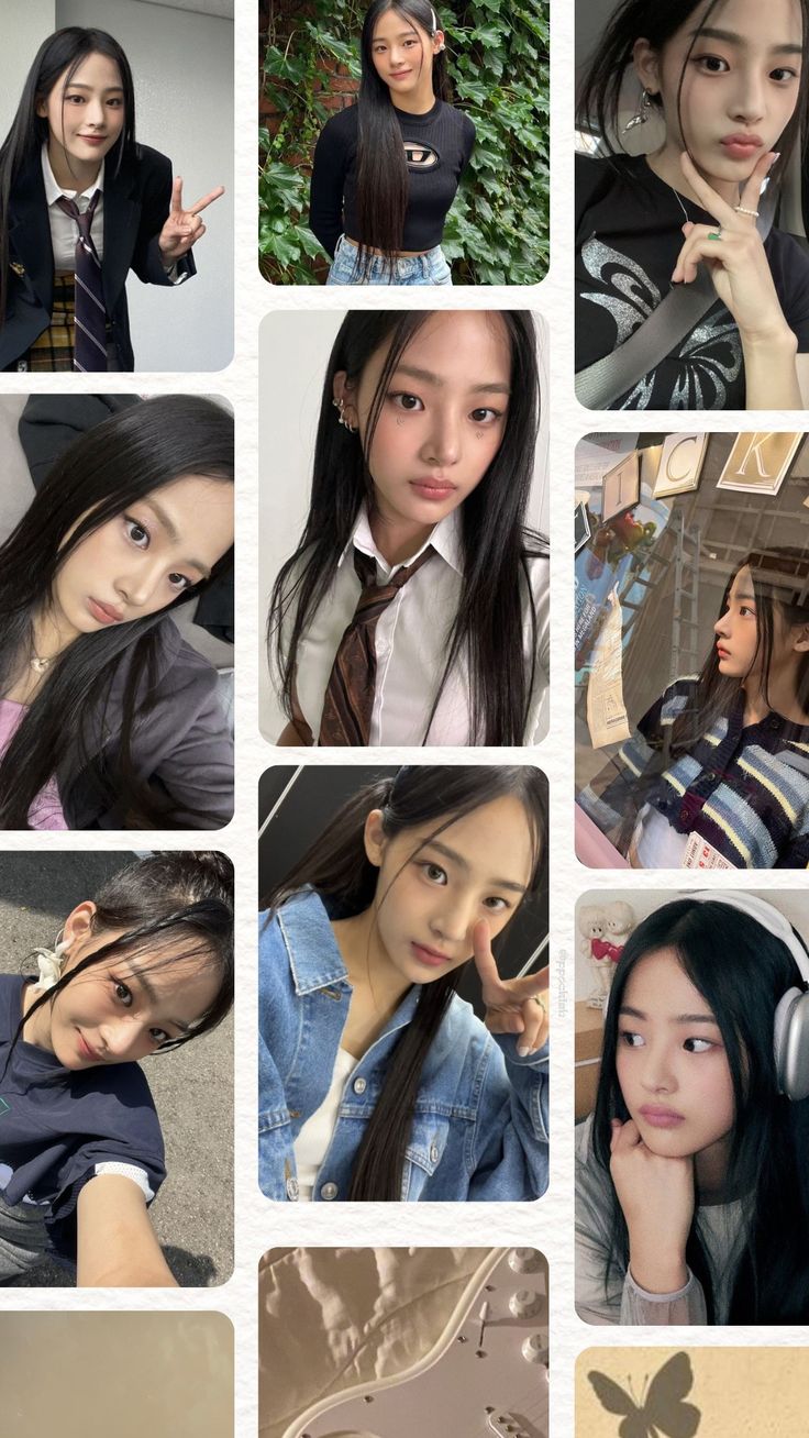MINJI COLLAGE, WALLPAPER MINJI NEWJEANS