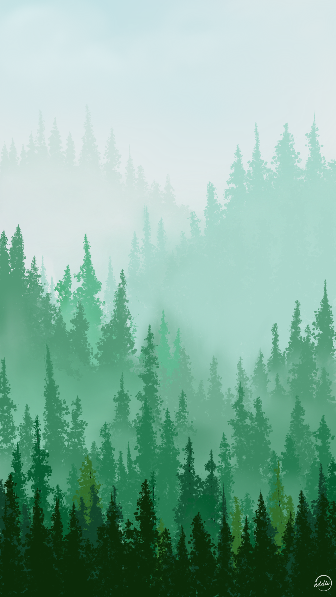 Pine Forest Phone Wallpaper. Forest