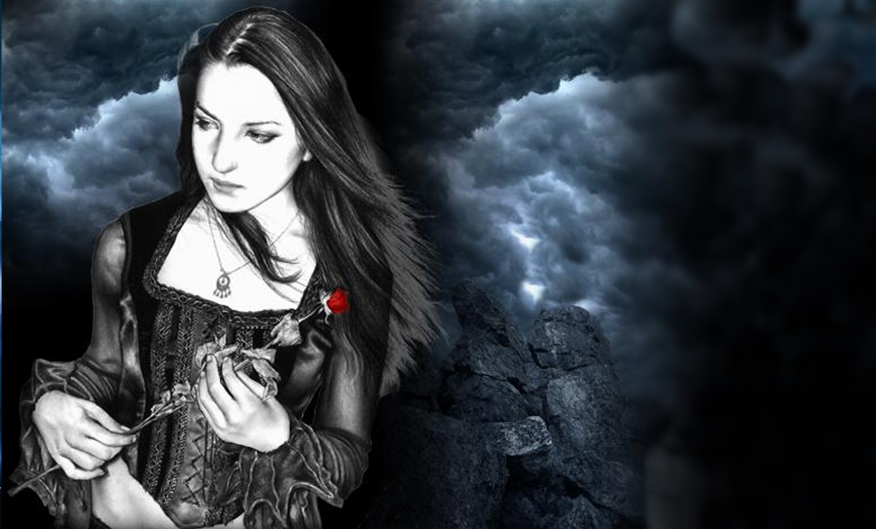 HD desktop wallpaper: Gothic, Women