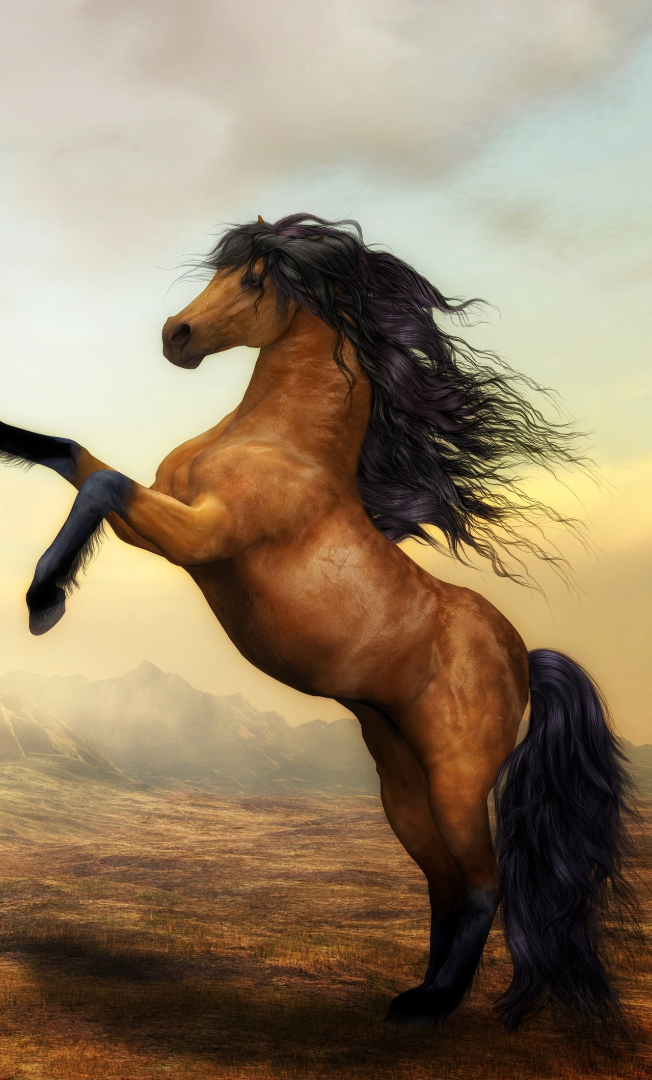 Arabian Horse Artistic 4k