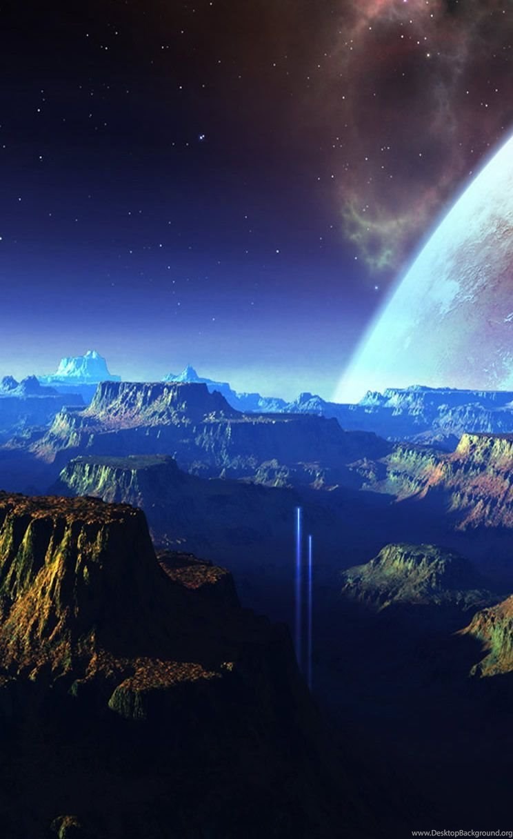 Fantasy Purple Shiny Starry Outer Space