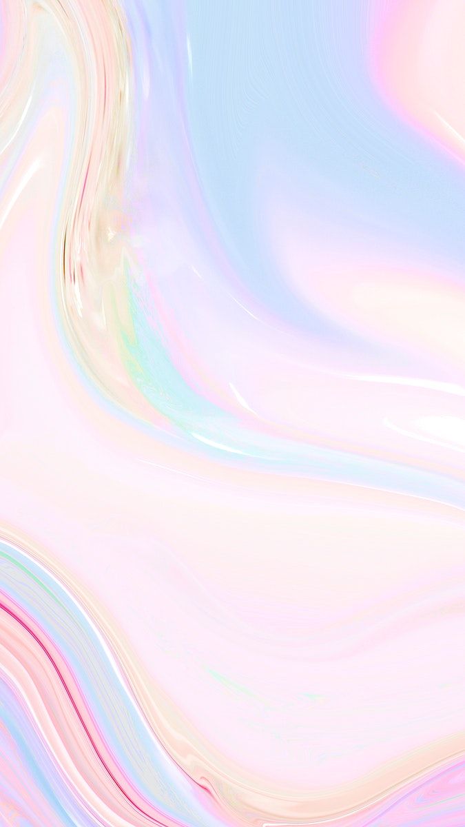 Abstract pastel holographic mobile