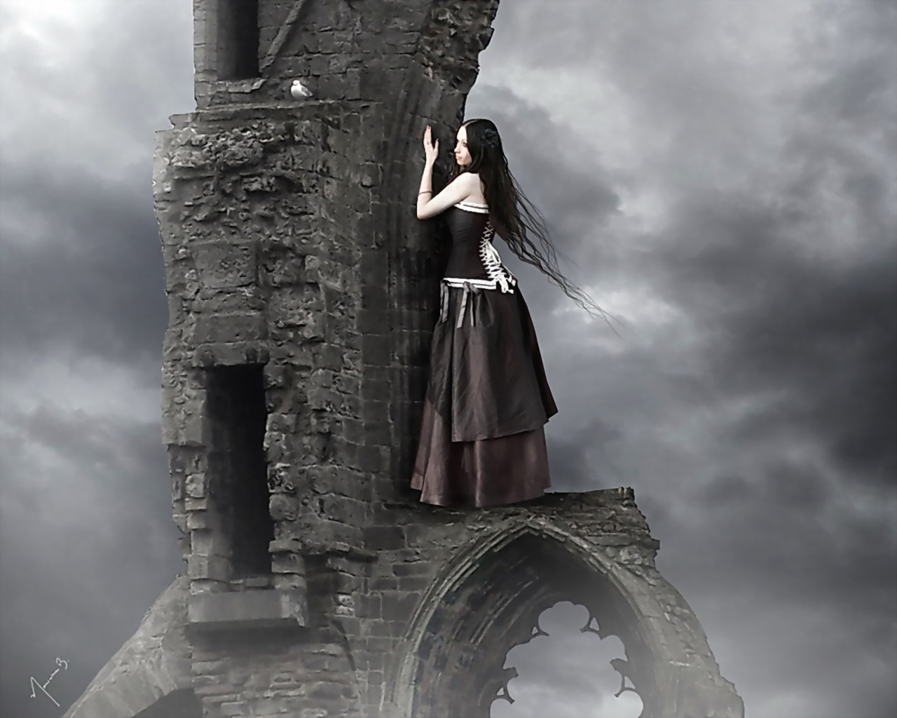 Wallpaper Gothic Fantasy Girls Fantasy