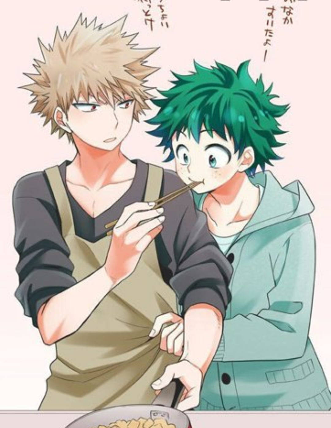 Download Cute Deku And Bakugo Wallpaper