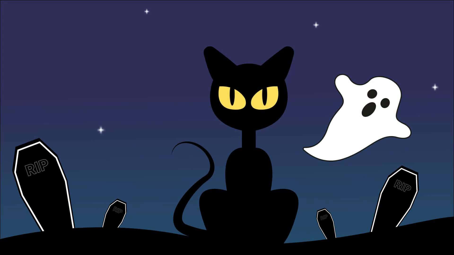 Cartoon Cat Scary Wallpaper