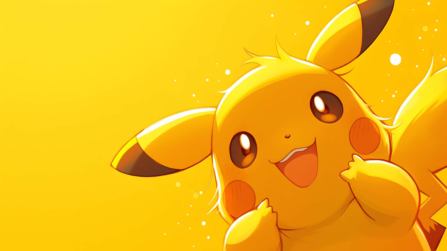 Cute Pikachu Yellow Desktop Wallpaper Pokemon in HD & 4K