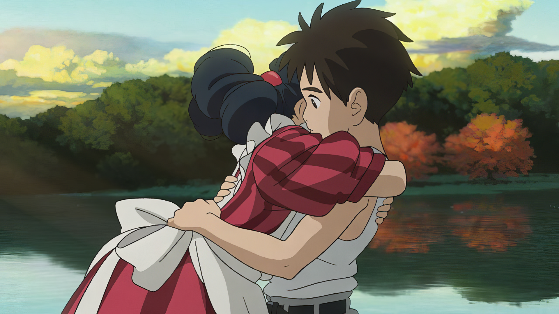 Studio Ghibli The Boy and Heron Embrace
