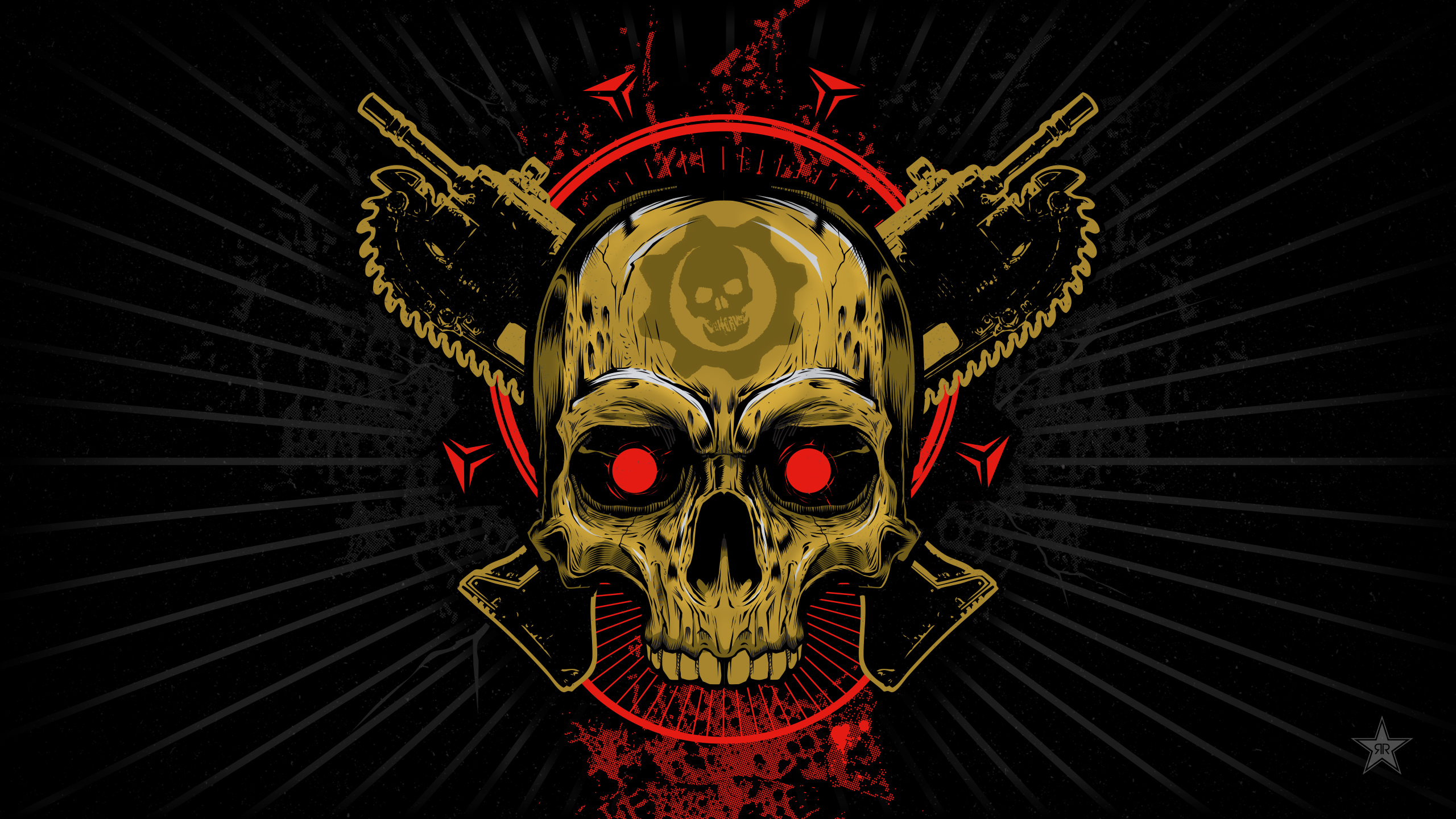 Gears Of War Skull Wallpaper, HD Games