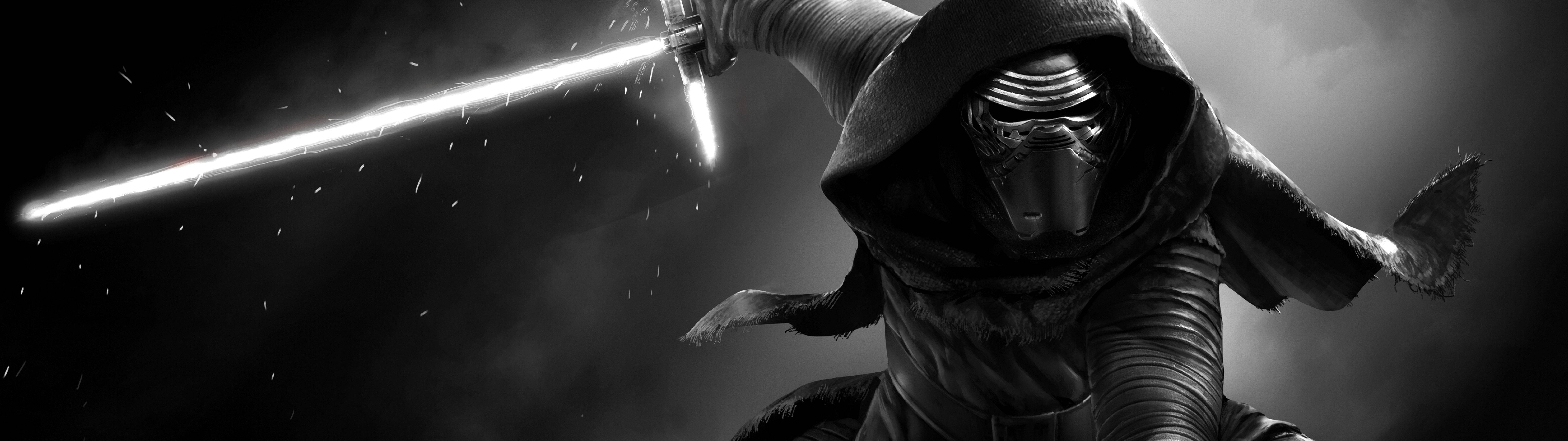 Download 4K Dual Monitor Kylo Ren With