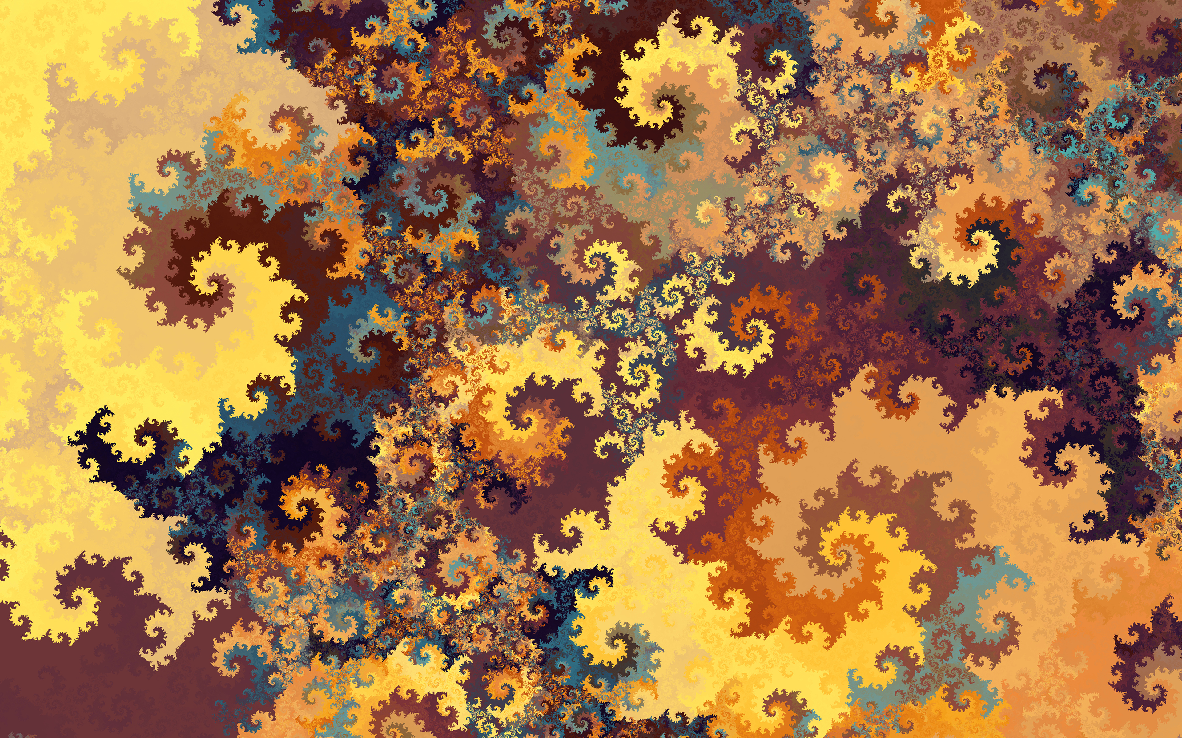 Swirl Pattern Abstract Fractal 4k Ultra